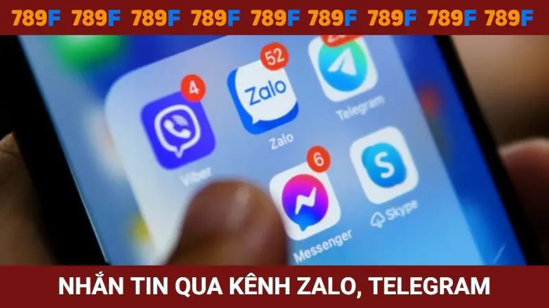 Nhắn qua mạng xã hội như Zalo, Telegram